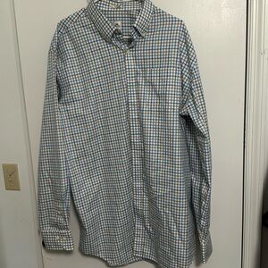 Peter Millar men’s button-down long sleeve shirt, extra large tall